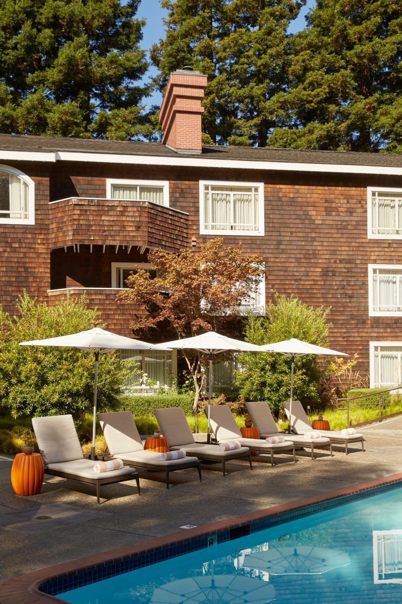 The Stanford Park Hotel Menlo Park Extérieur photo